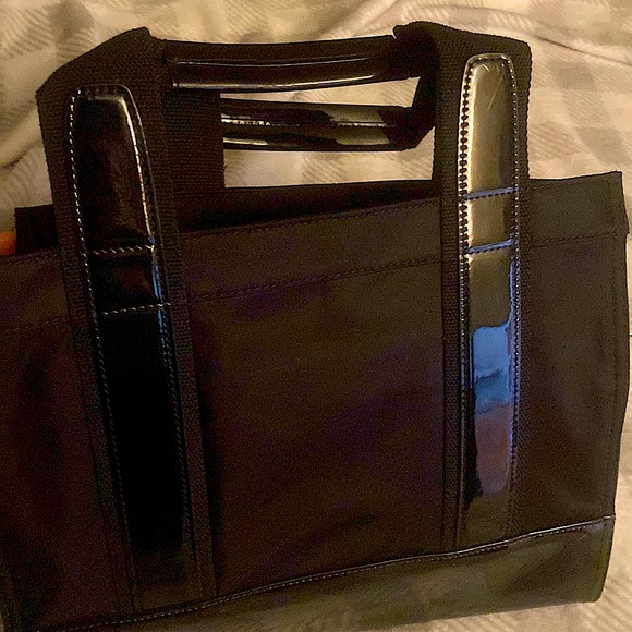 Tory Burch Tote/ Classic Black / Mint - Picture 3 of 4